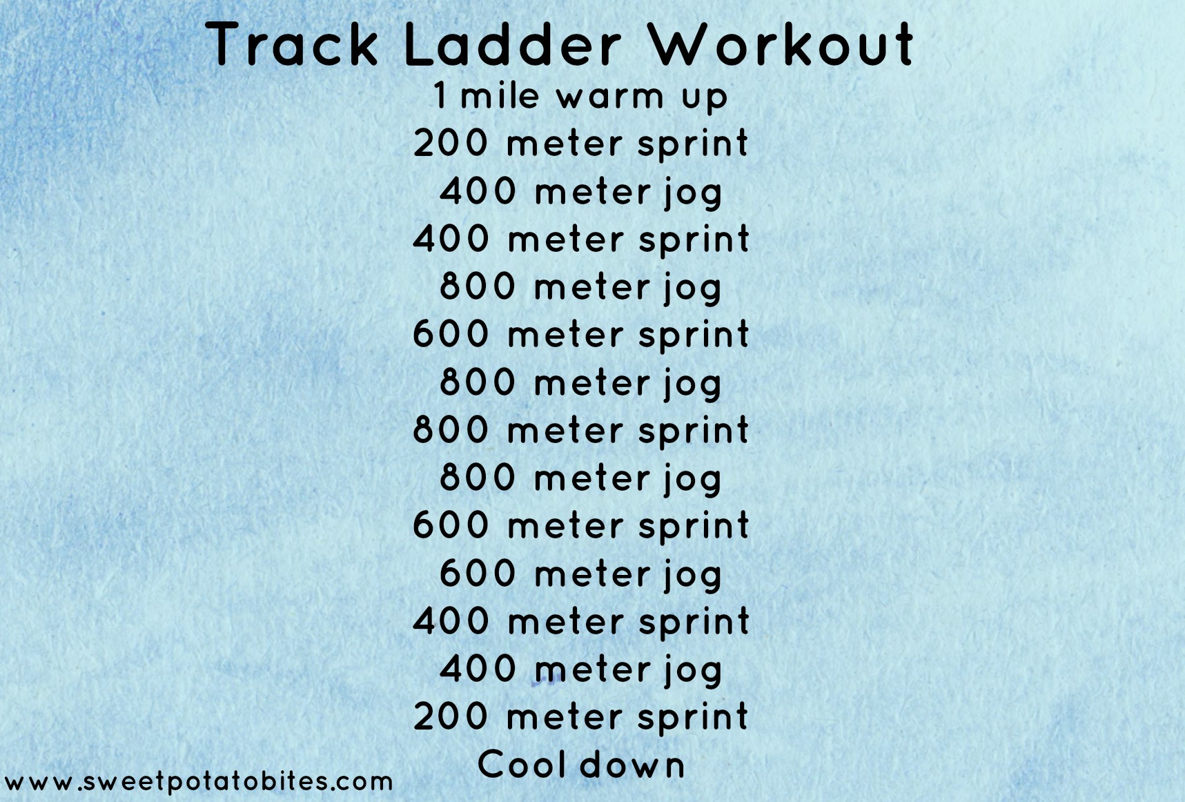 Track Ladder Workout Pin