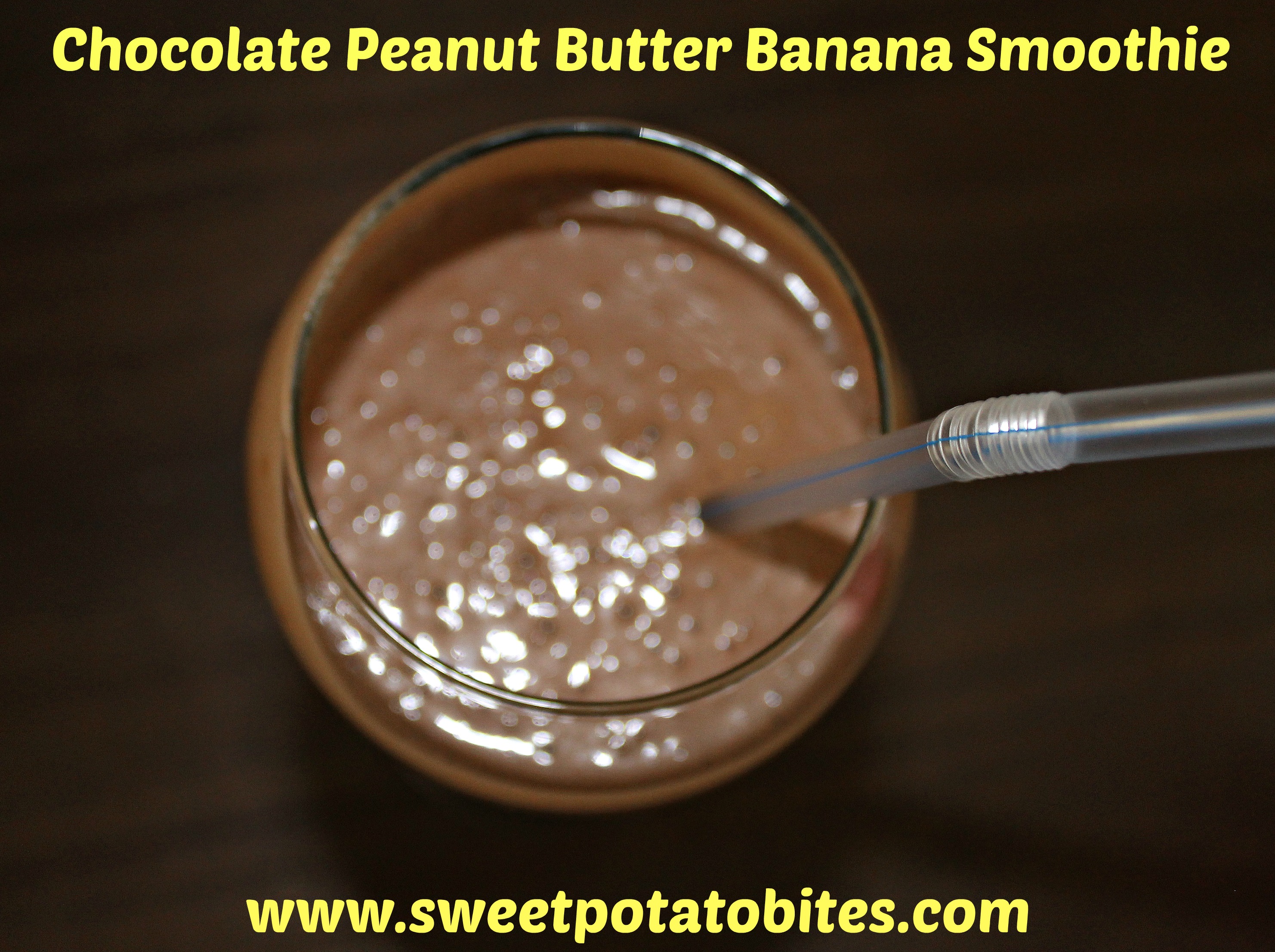 Chocolate Peanut Butter Smoothie pin