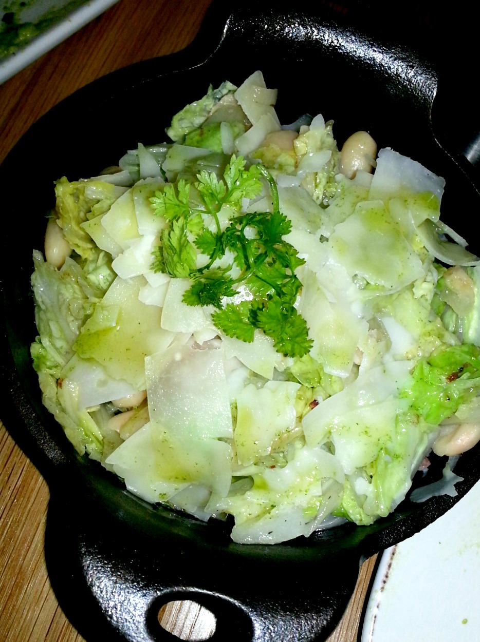 Dinner at Provenance Cabbage