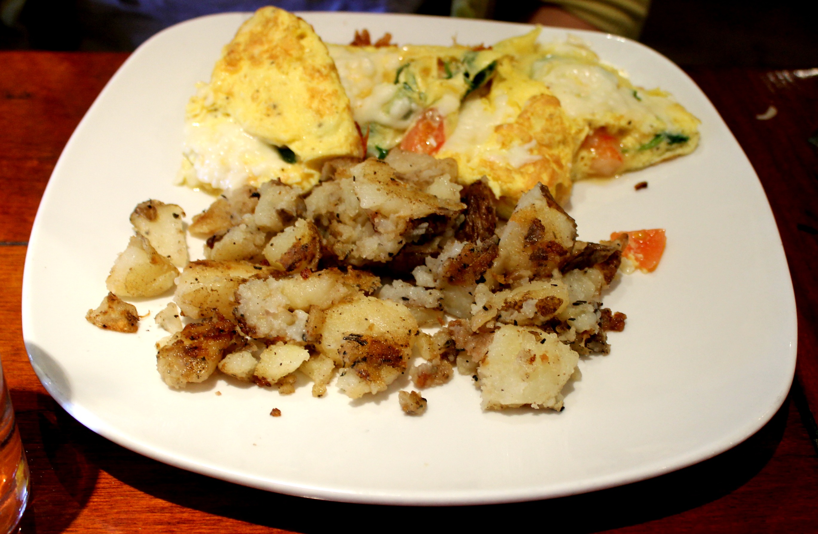 brunch at sealegs wine bar seafood omelette